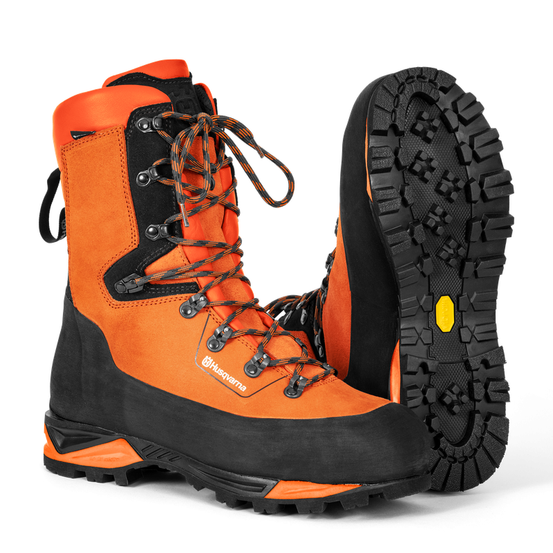 Protective leather boots with saw protection, Technical 24 597659243